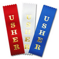 1-5/8"x6" Vertical Stock Title Ribbon (USHER)